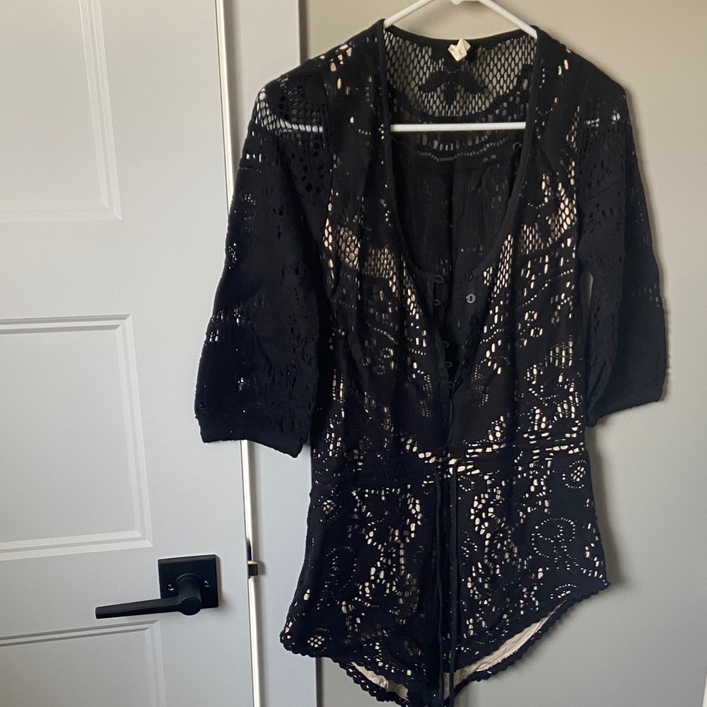 Spell Black Lace Jumpsuit